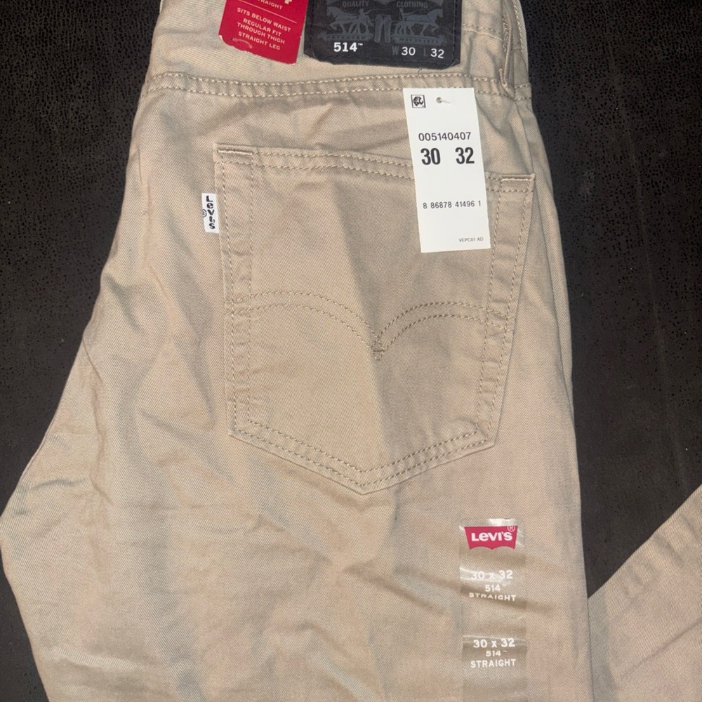 Levi's 514 Straight Khaki Pants - Light Beige